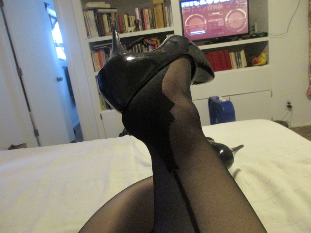 BBW in cuban heel stockings #101045908