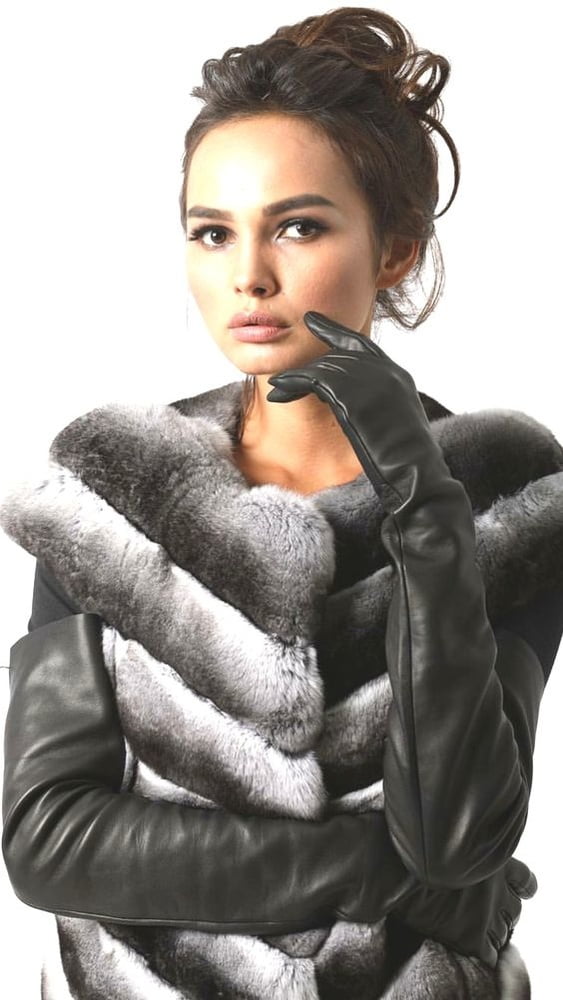 Black Leather Gloves 4 - by Redbull18 #96817280