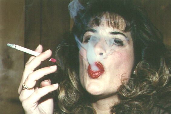 Sexy Vintage Exhales Smoking Women #105919861