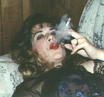 Sexy Vintage Exhales Smoking Women #105919867