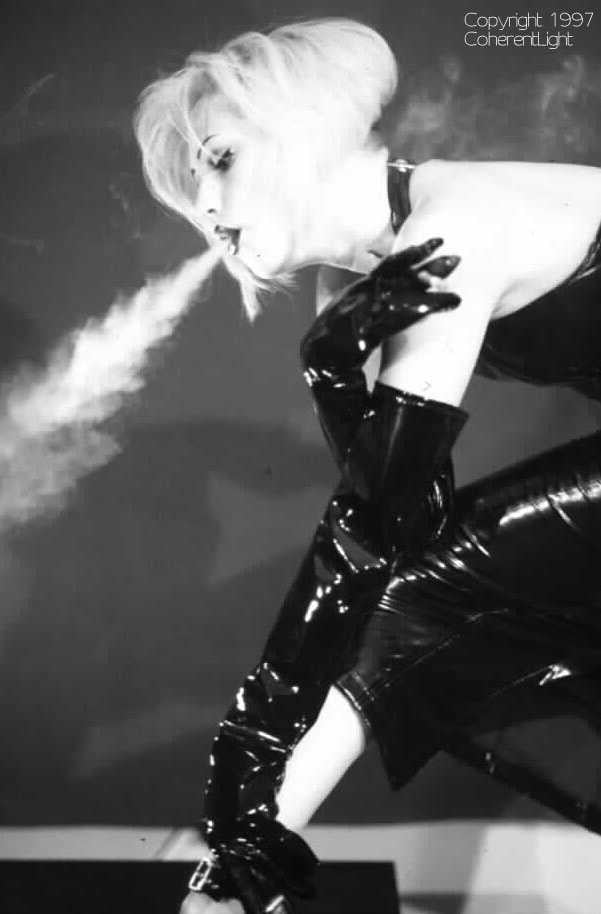 Sexy Vintage Exhales Smoking Women #105919902