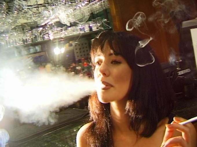 Sexy Vintage Exhales Smoking Women #105919917