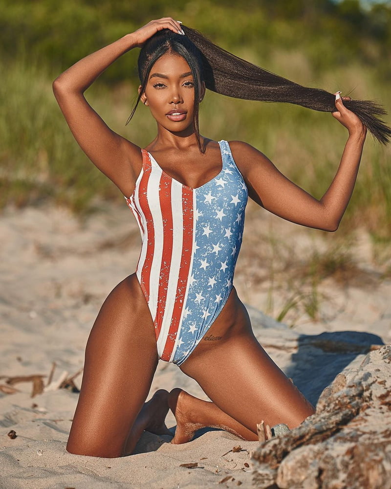 MERICA FLAG flexible bikini tits patriotic ass legs heels #87419632