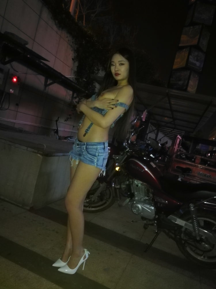 Chinese girl flashing in public #101507909