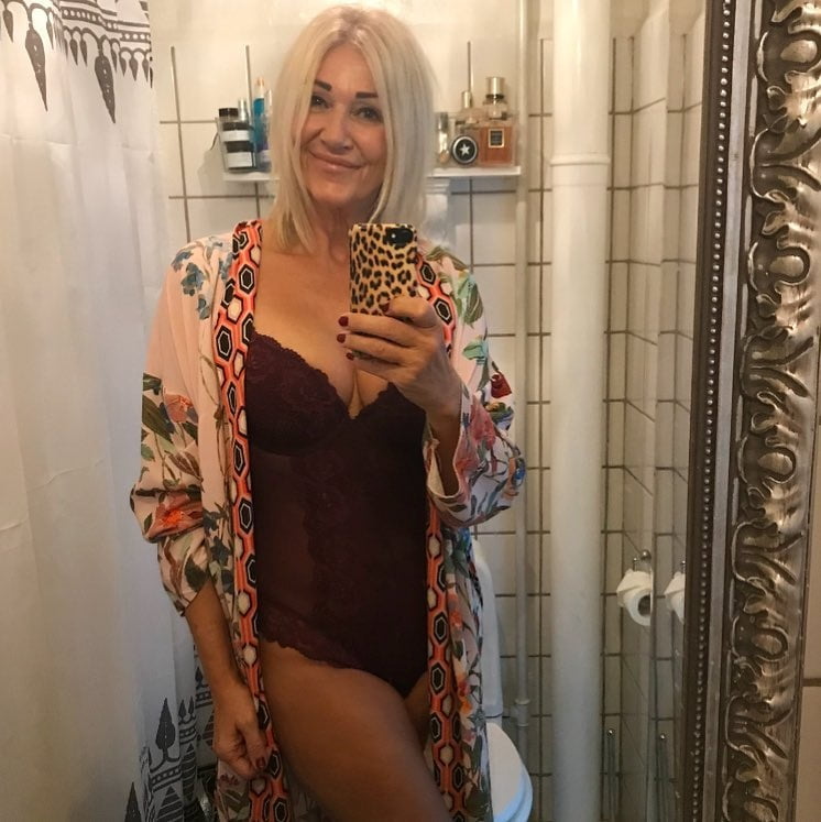 Hot mature Danish mom in lingerie #106188649