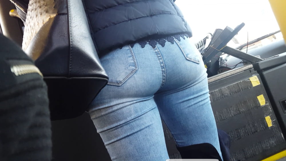 Serbian milf mom beautiful jeans ass in bus #106176880