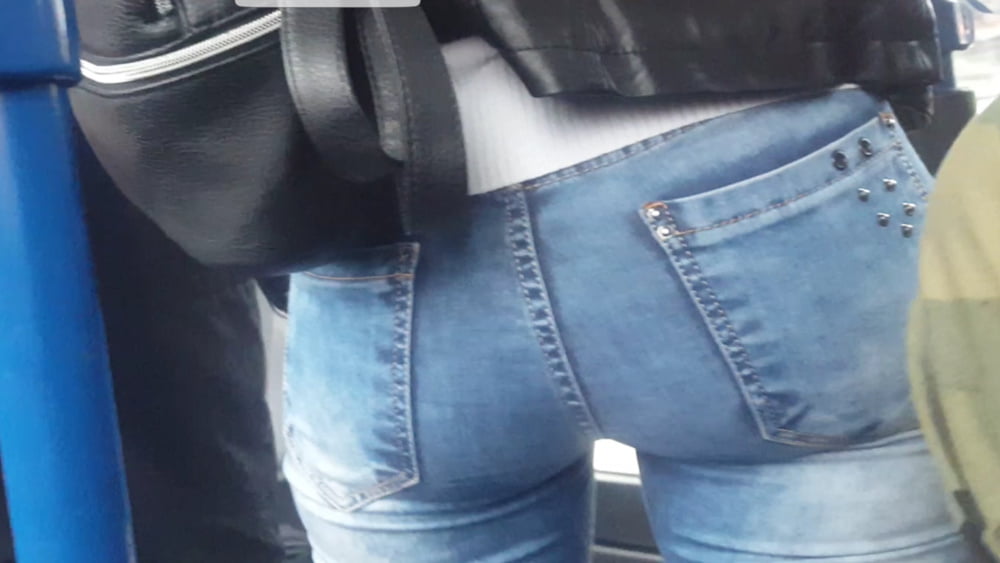 Serbian milf mom beautiful jeans ass in bus #106176922