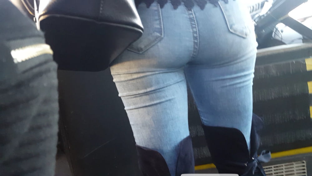 Serbian milf mom beautiful jeans ass in bus #106176929