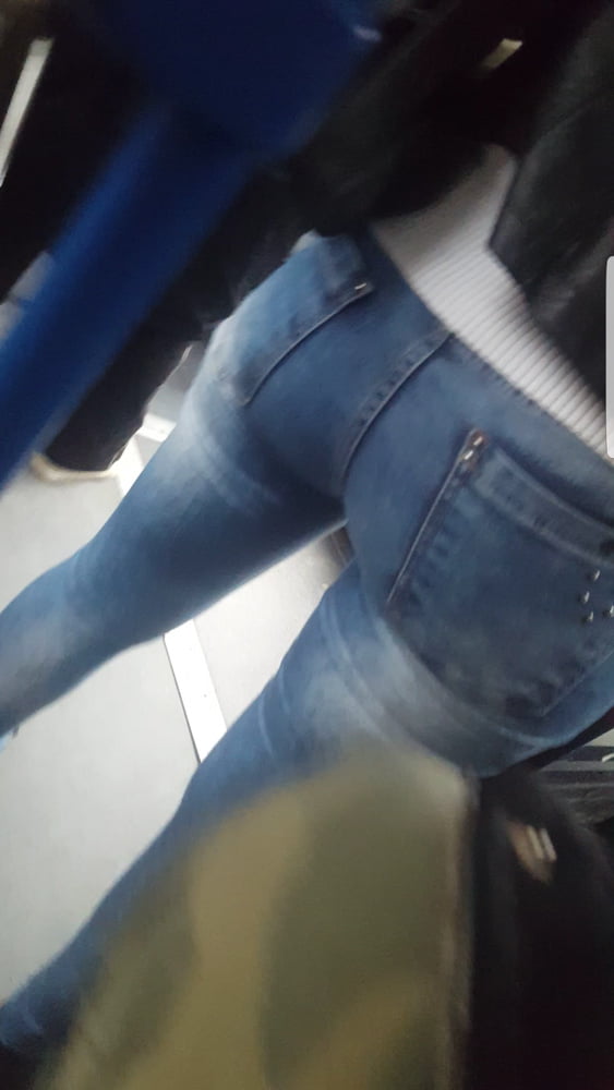 Serbian milf mom beautiful jeans ass in bus #106176938