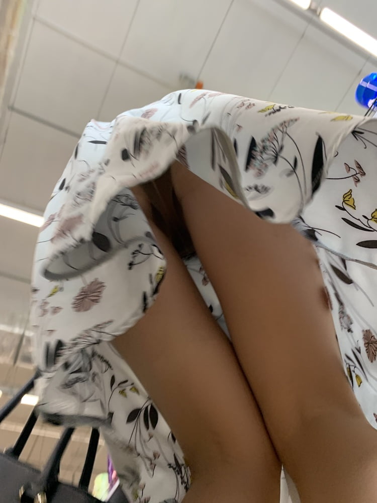 Sexy lady upskirt pantyhose #92989306