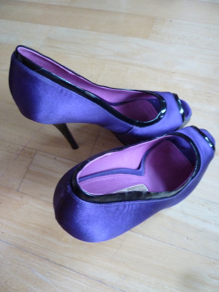 wife's purple Buffalo heels #106888515