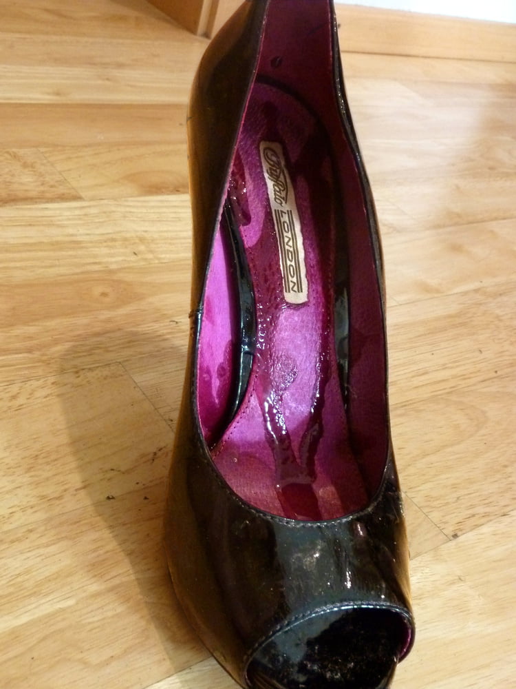 higher half's purple Buffalo heels