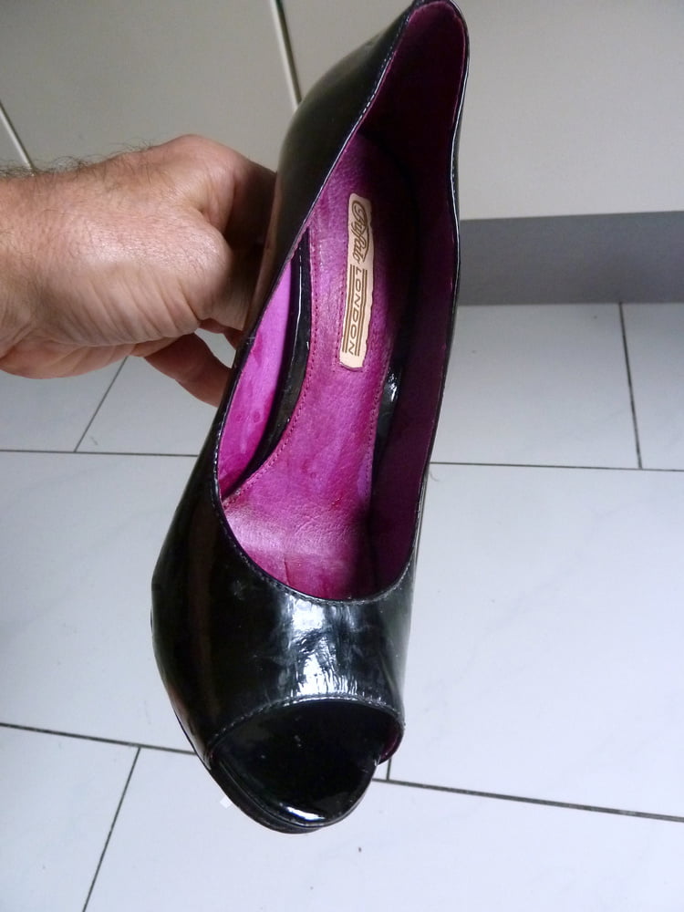 wife's purple Buffalo heels #106888518