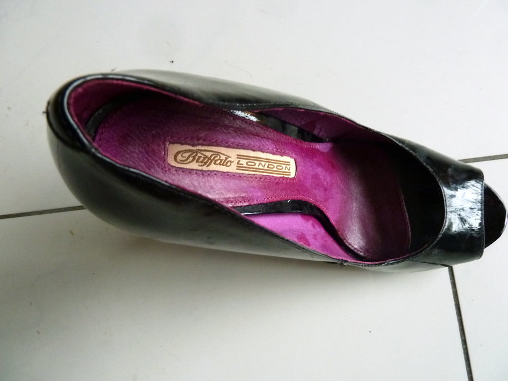 wife's purple Buffalo heels #106888519