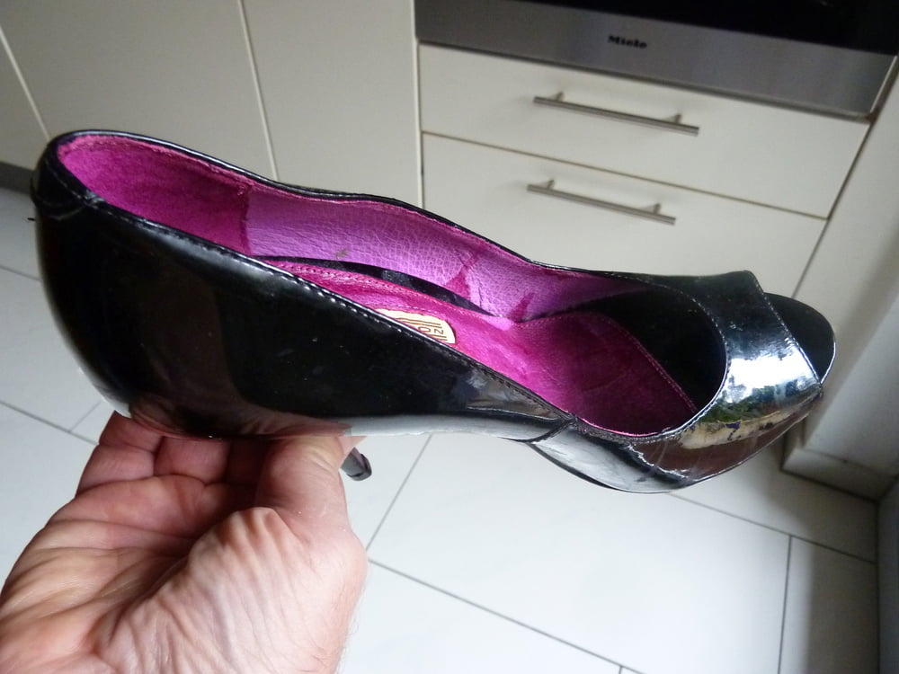 wife's purple Buffalo heels #106888520