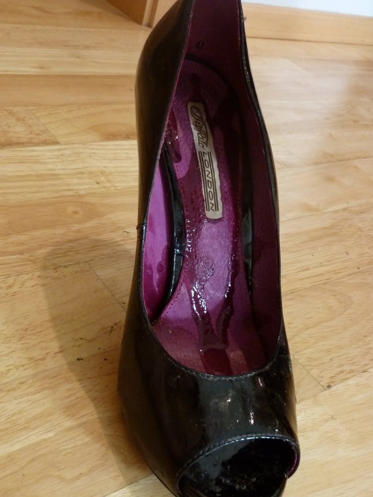 wife's purple Buffalo heels #106888525