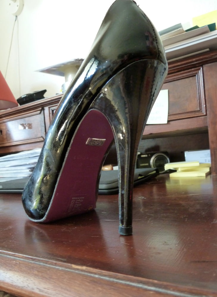 wife's purple Buffalo heels #106888529