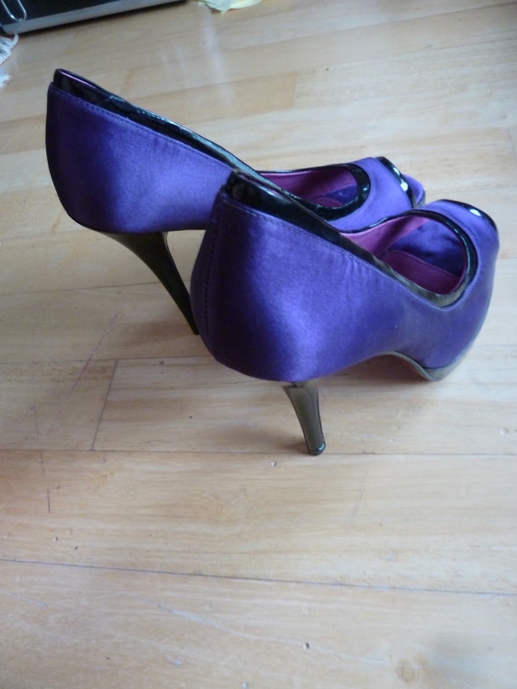 wife's purple Buffalo heels #106888537