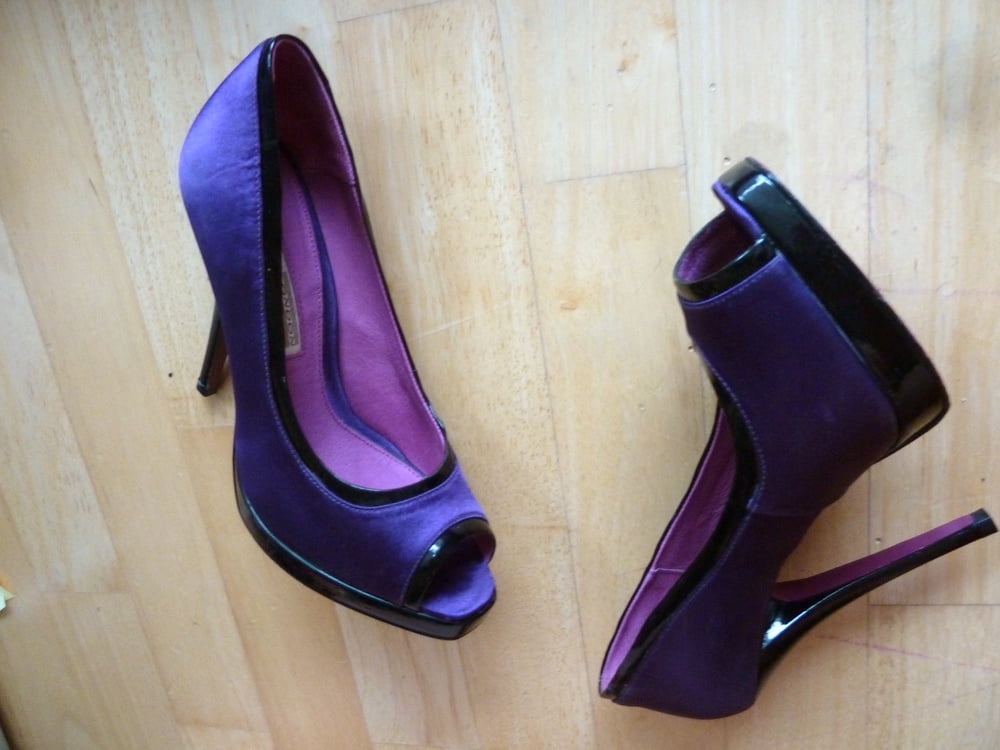 wife's purple Buffalo heels #106888543