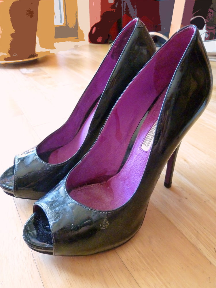 wife's purple Buffalo heels #106888562