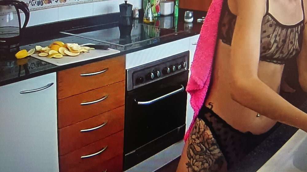 Sexy Girls on cam in kitchen #95910622