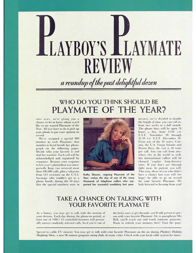 Playboy magazine (janvier 1987) - photos de nus uniquement
 #96934230