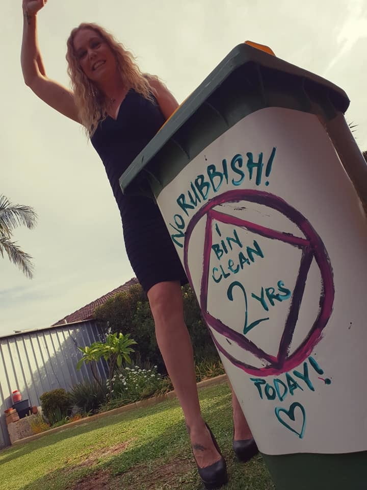 DRESSED UP TAKING TRASH OUT #95488658