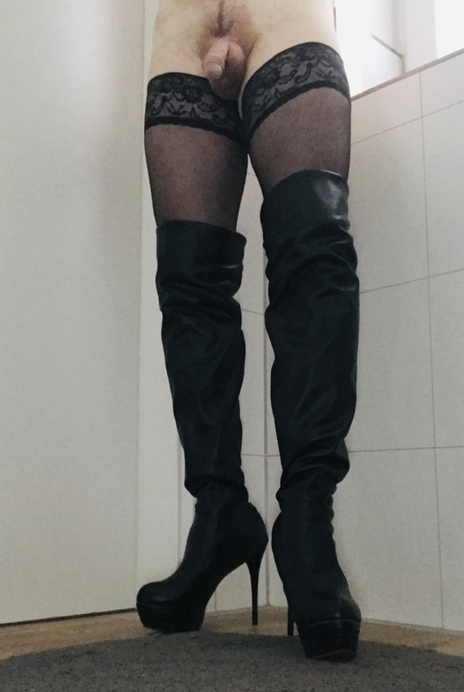 my lovely overknee high heels #106952296