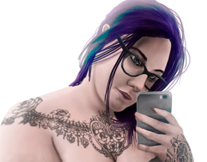 Lectura de cama, un estudio de damas entintadas
 #97050383