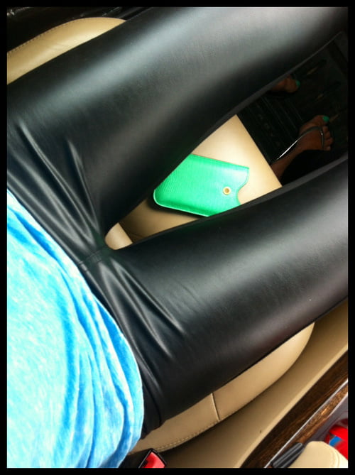 Girls in leather leggings compilation #88862992