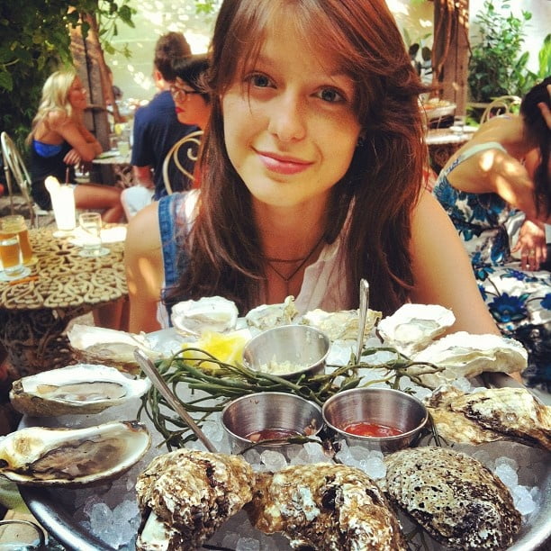 Melissa benoist with food
 #92986945