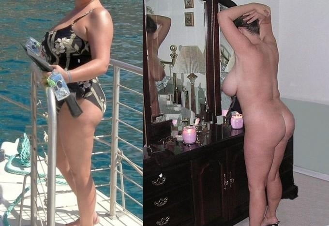 Vestida y desvestida
 #103835676