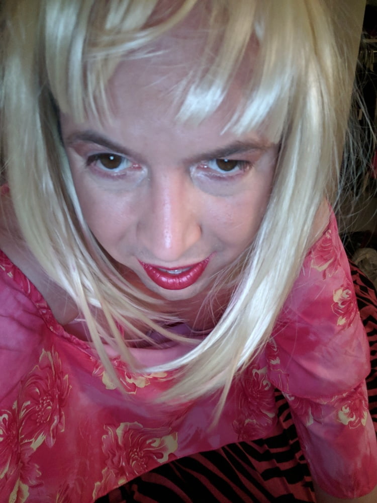 BBC Sissy Feels Cute in Pink Dress #106960041