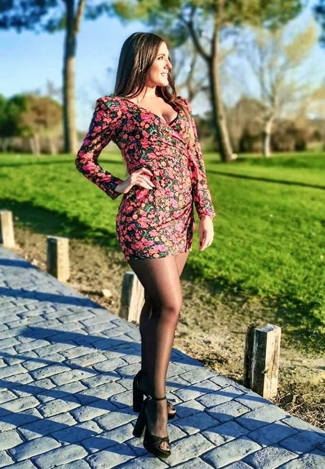 sexy european Natalia in tights pantyhose nylon legs #100657977