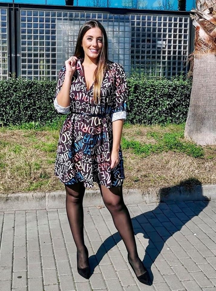 Natalia europea sexy in collant gambe di nylon collant
 #100657997