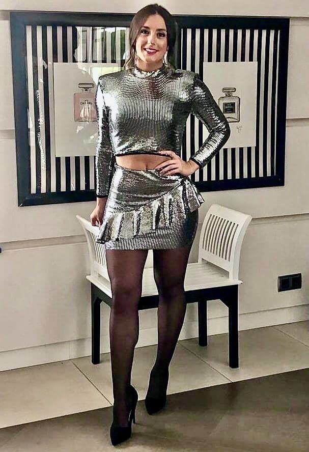 Natalia europea sexy in collant gambe di nylon collant
 #100658021