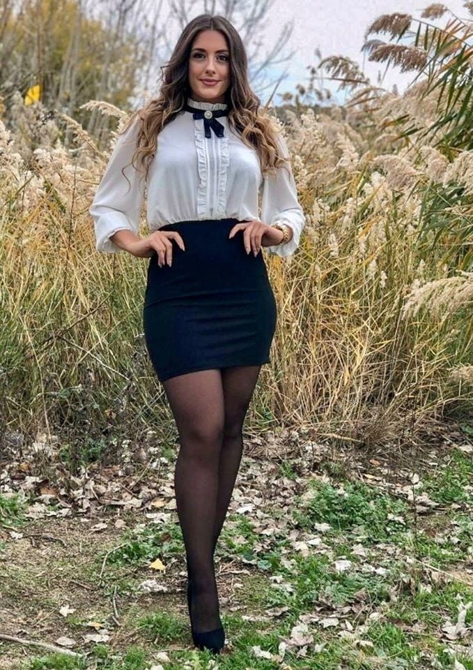 Natalia europea sexy in collant gambe di nylon collant
 #100658027