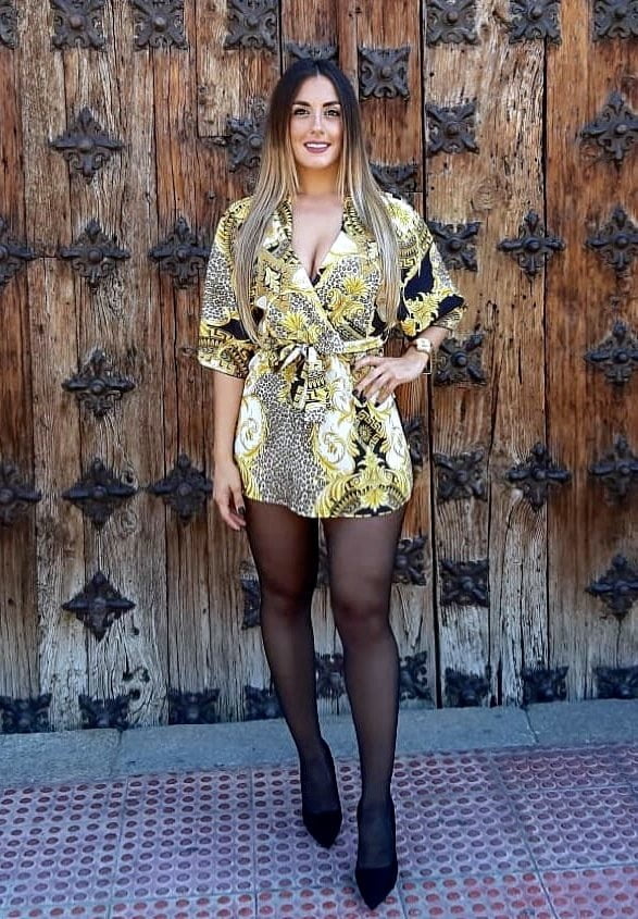 Natalia europea sexy in collant gambe di nylon collant
 #100658076