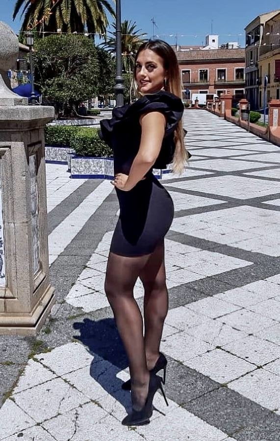 Natalia europea sexy in collant gambe di nylon collant
 #100658130