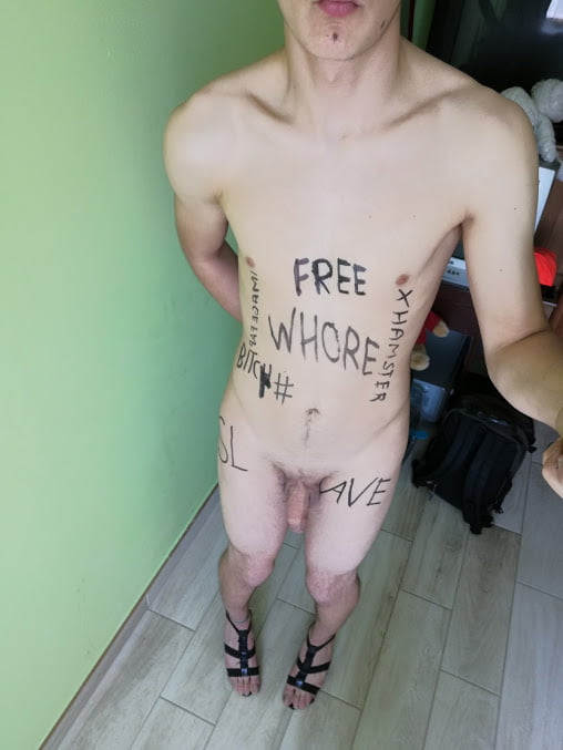 Slave body writing in dirty basement. Humiliation comment #107016727