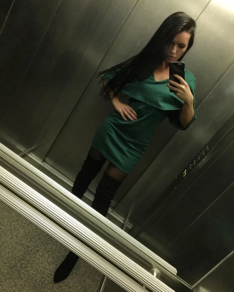 Sluts make selfie in elevator #80640160