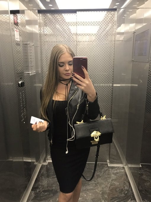 Sluts make selfie in elevator #80640188