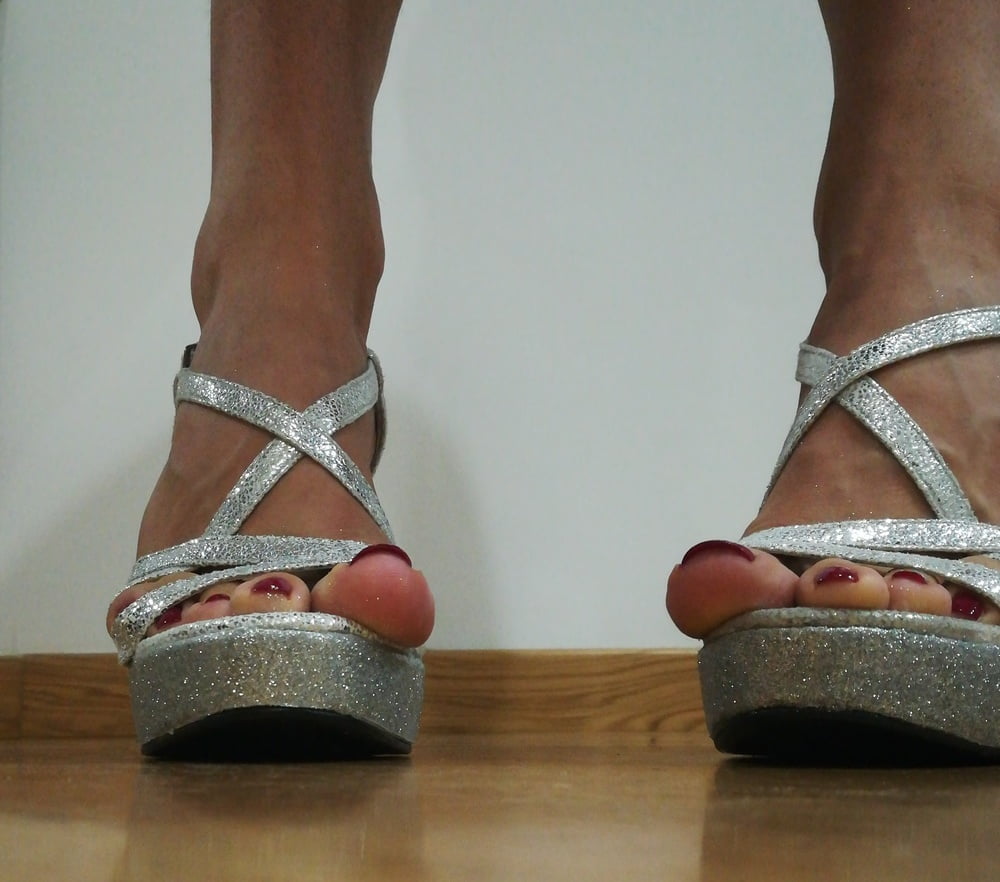 Glitter heels on the dance floor #106996661