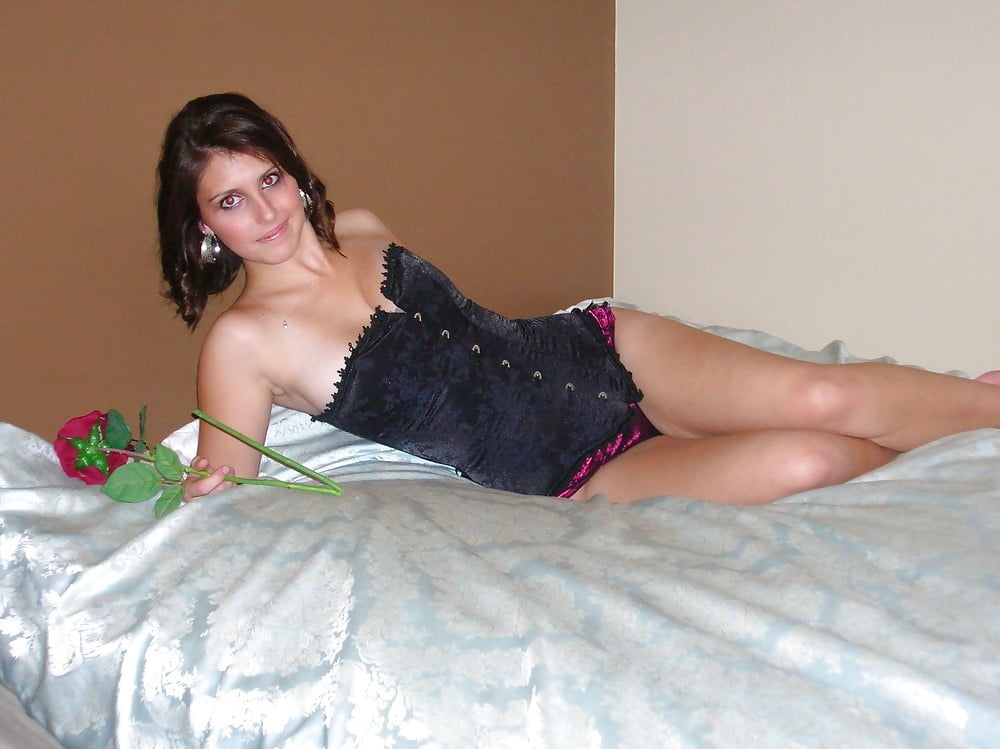 Brunette Lingerie Poser #103542280