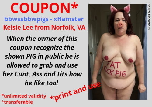 Webslut Fat Fuck Pig Kelsie Exposed! #81236628