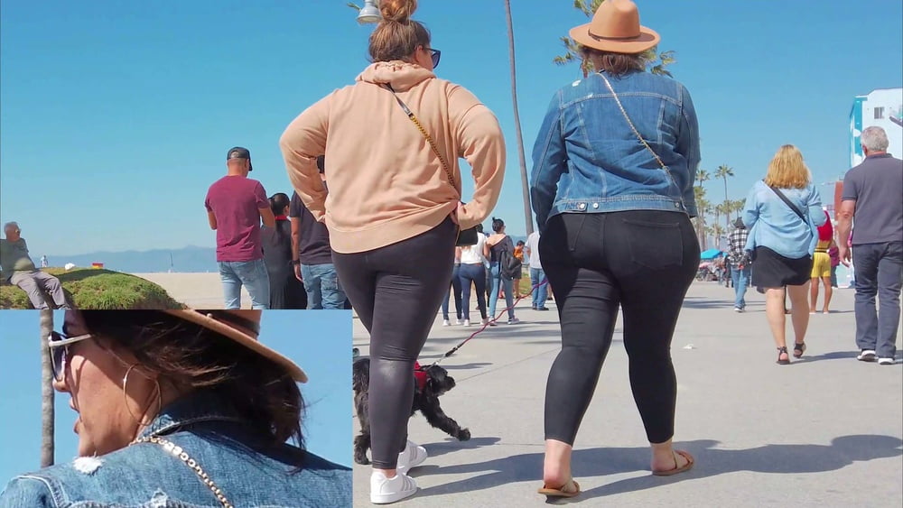 BBW with sexy wide hips and fat ass in jeans (BOOTY FOLLOW)( #103814144