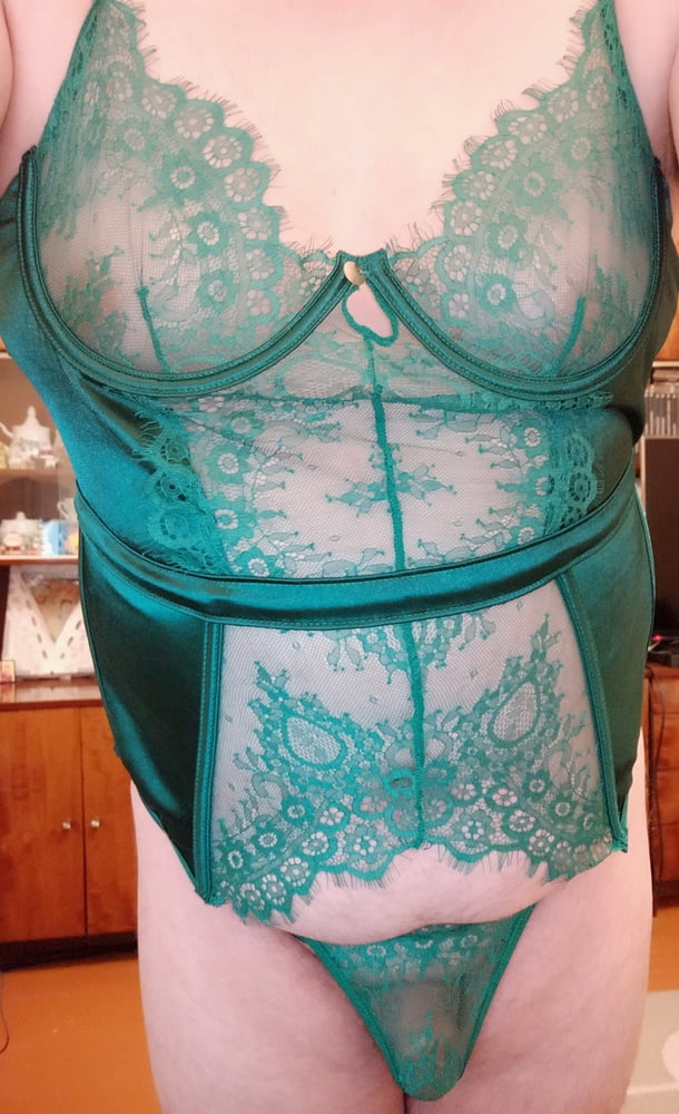 my new green lace corset #107104564
