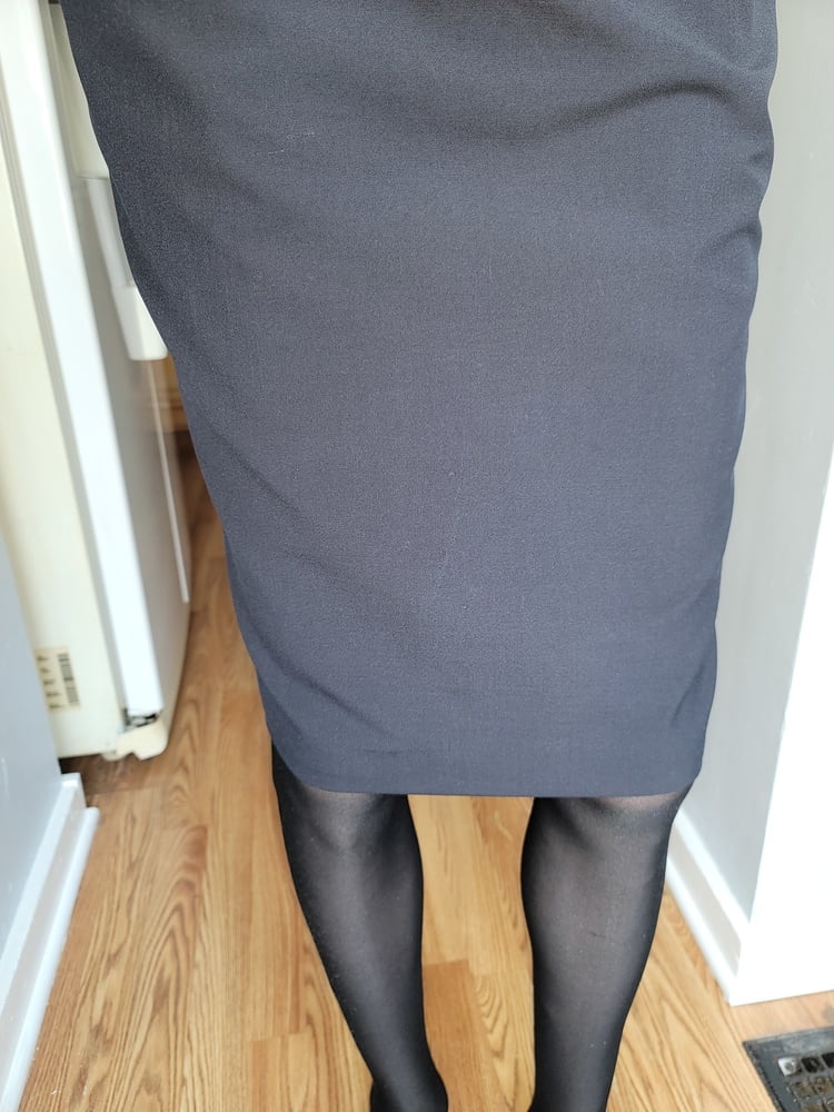 Flight Attendant Skirt with Sliky lining and Pantyhose #106784731