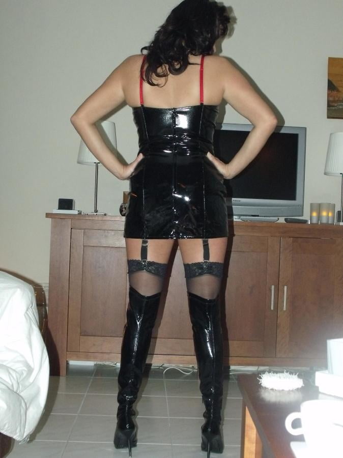 Mix leather latex and lingerie 27 #80434883