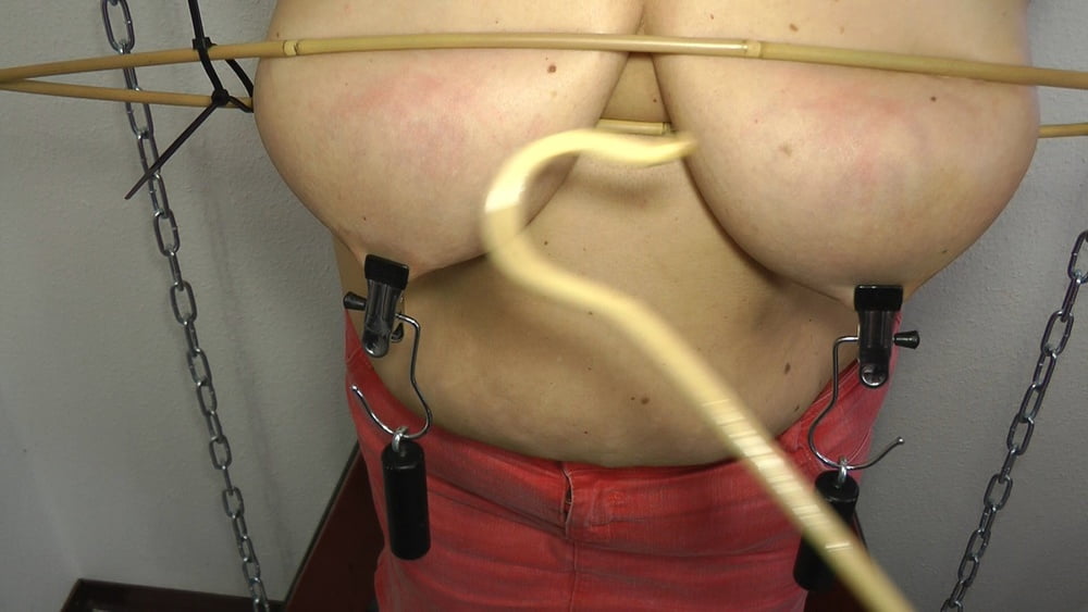 Cane breasts bondage #106732229